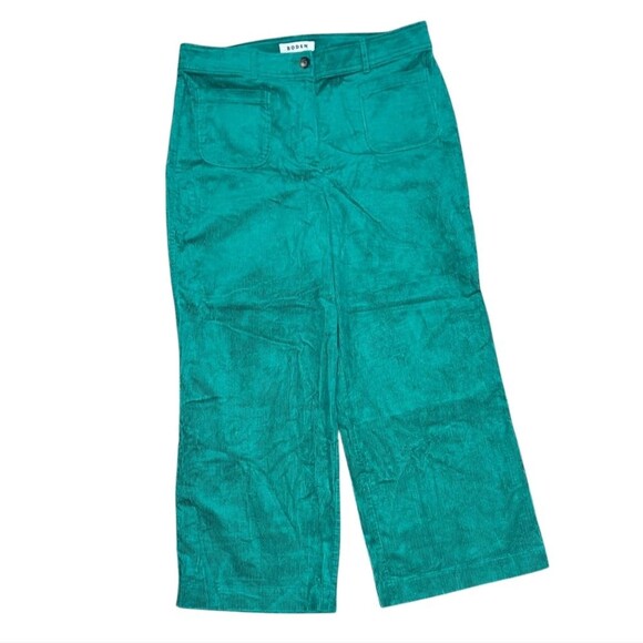 Boden Pants - Boden wide tooth corduroy chinos size 12P Kelly green sailor flared preppy